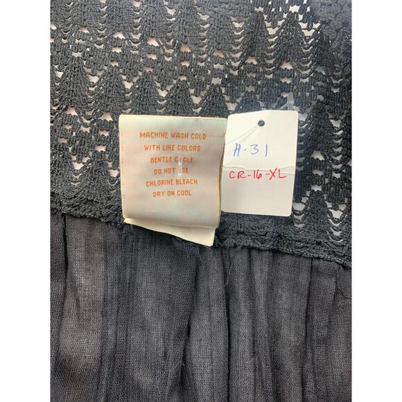 Women's El Interior Black Cotton Shirt - Size XL - Picture 5 of 5